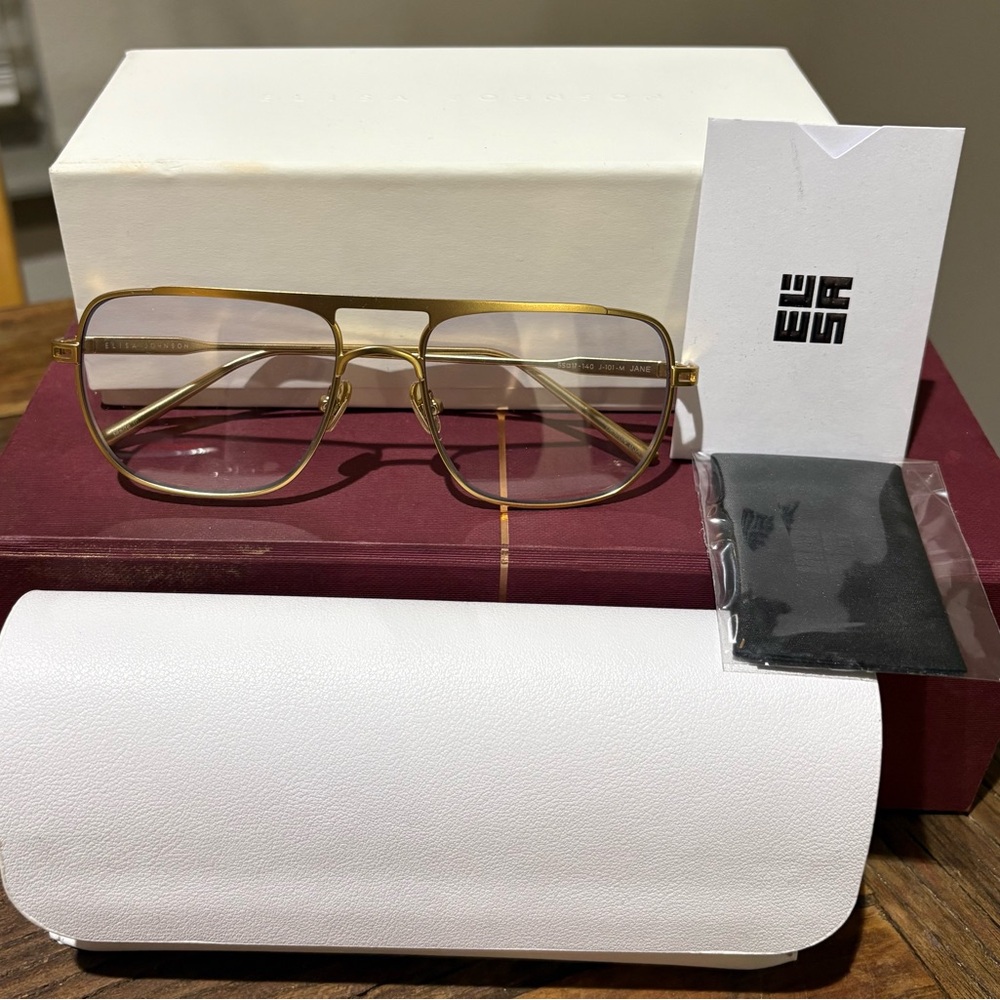 Gold Aviator-Style Glasses - Unbranded